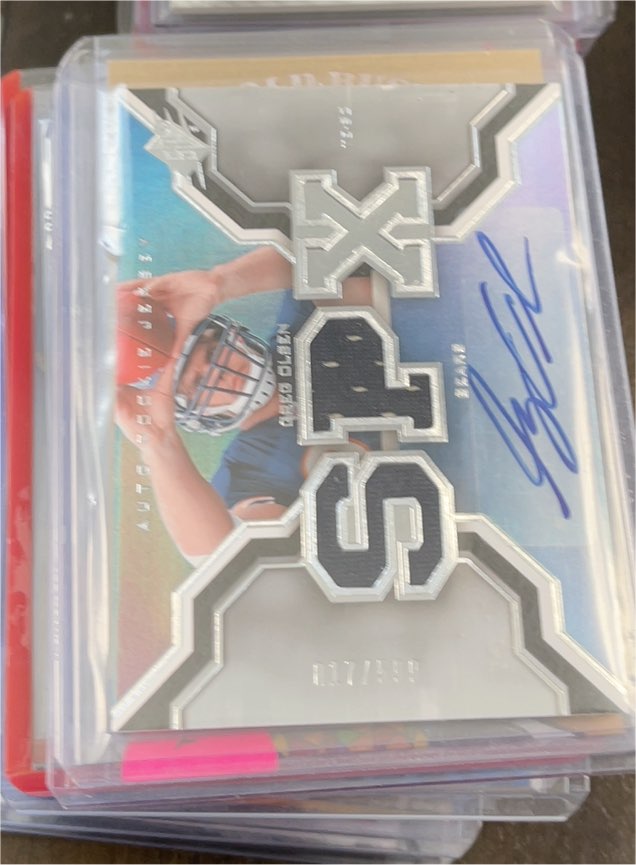 2007 Upper Deck SPX #201 Greg Olsen Auto Rookie Jersey — front