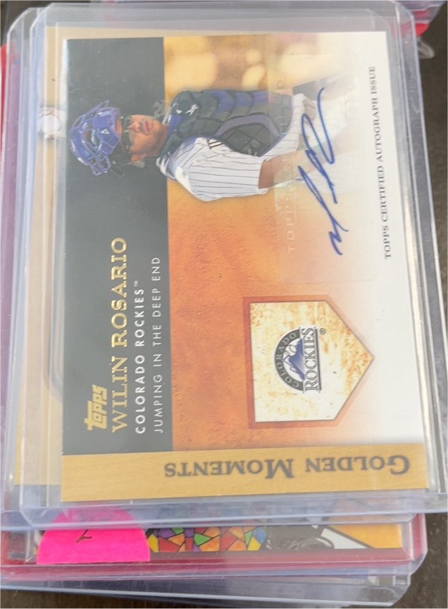2012 Topps Golden Moments Autographs #GMA-WR Wilin Rosario — front