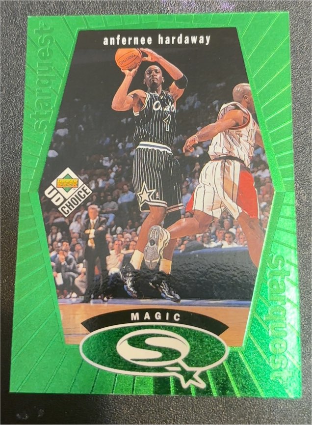 1998-99 Upper Deck UD Choice StarQuest Blue #SQ19 Anfernee Hardaway — front