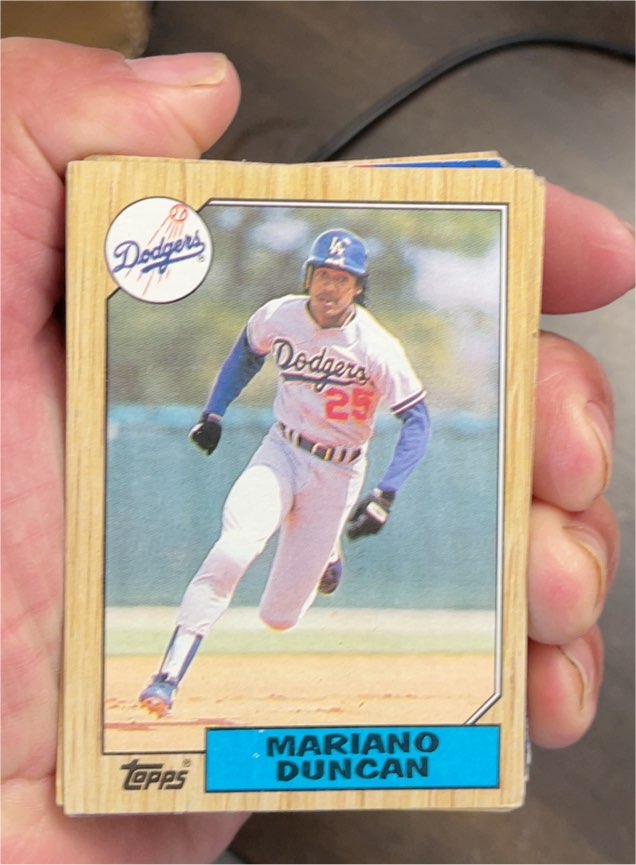1987 Topps #199 Mariano Duncan — front