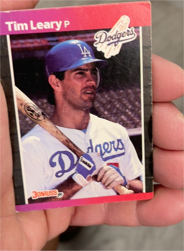 1989 Donruss #552 Tim Leary — front