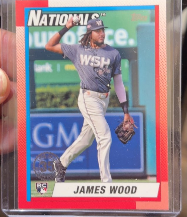 2025 Topps Series 1 1990 Topps 35th Anniversary #T90-39 James Wood — front