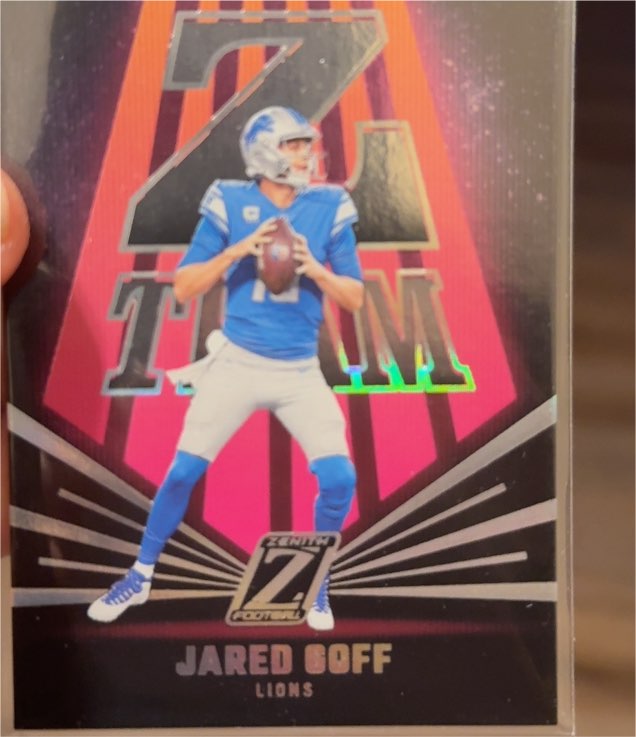 2023 Panini Zenith #2 Jared Goff Z-Team — front