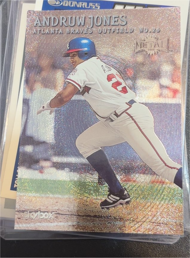 2000 Skybox Metal #81 Andruw Jones — front