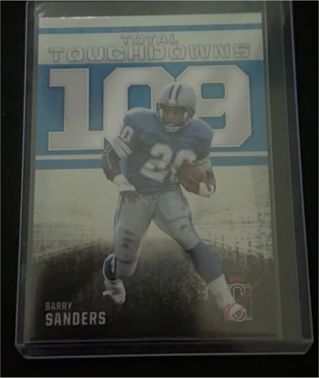2024 Topps Signature Class #ZO-13 Barry Sanders Total Touchdowns — front