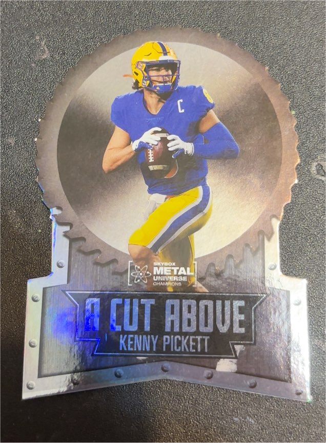 2022 Skybox Metal Universe Champions #ACA-12 Kenny Pickett A Cut Above — front