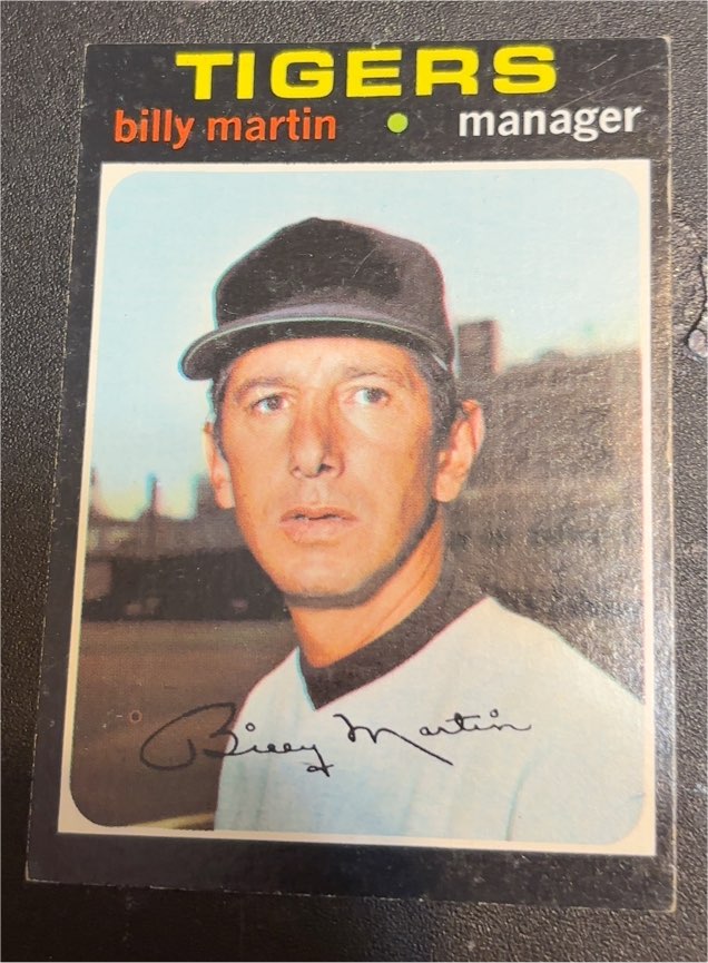 1971 Topps #208 Billy Martin Tigers MANAGER — front