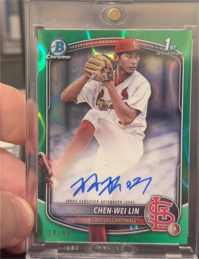 2025 Bowman Chrome Prospects #BCP-141 Chen-Wei Lin — front
