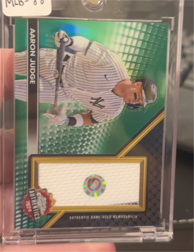 2024 Topps Chrome Authentics #TCA-AJ Aaron Judge — front