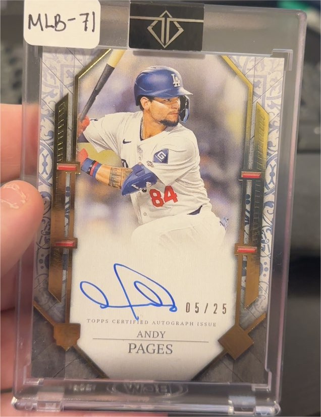2024 Topps Transcendent Showcase #MLB-71 Andy Pages — front