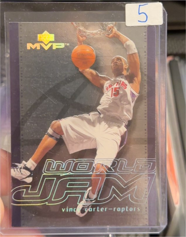 2000-01 Upper Deck MVP #WJ2 Vince Carter World Jam — front