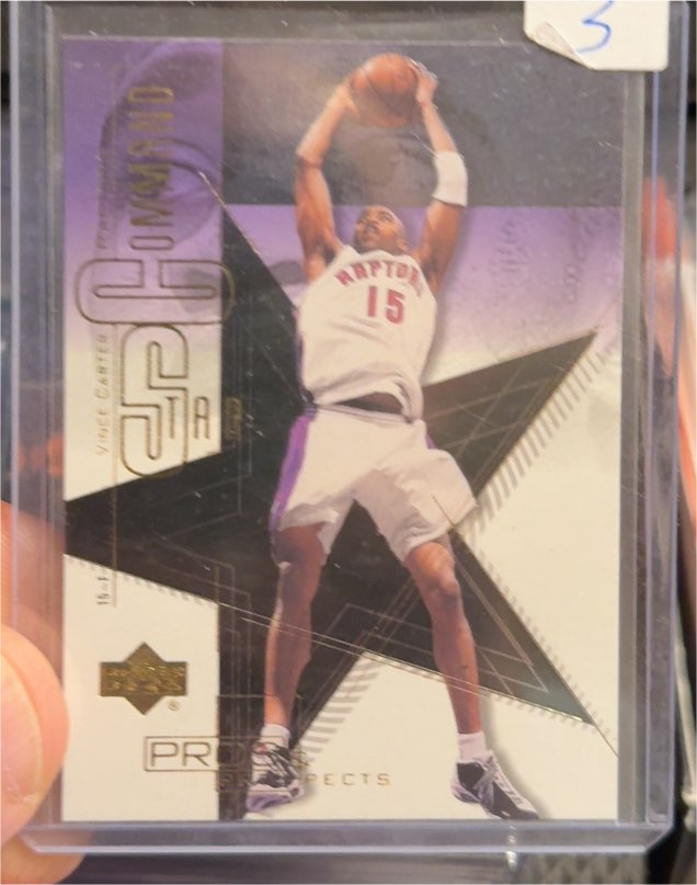 2000-01 Upper Deck Pros and Prospects Star Command #SC2 Vince Carter — front
