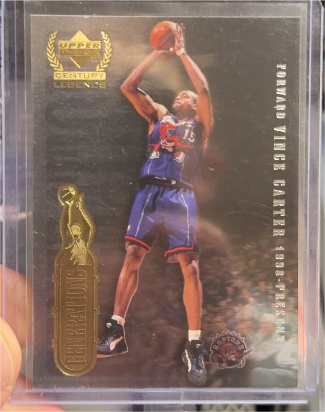 1998-99 Upper Deck Century Legends Generations #G12 Vince Carter/Oscar Robertson — front