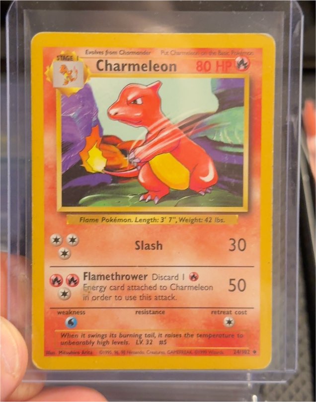 1999 Pokémon #24 Charmeleon — front