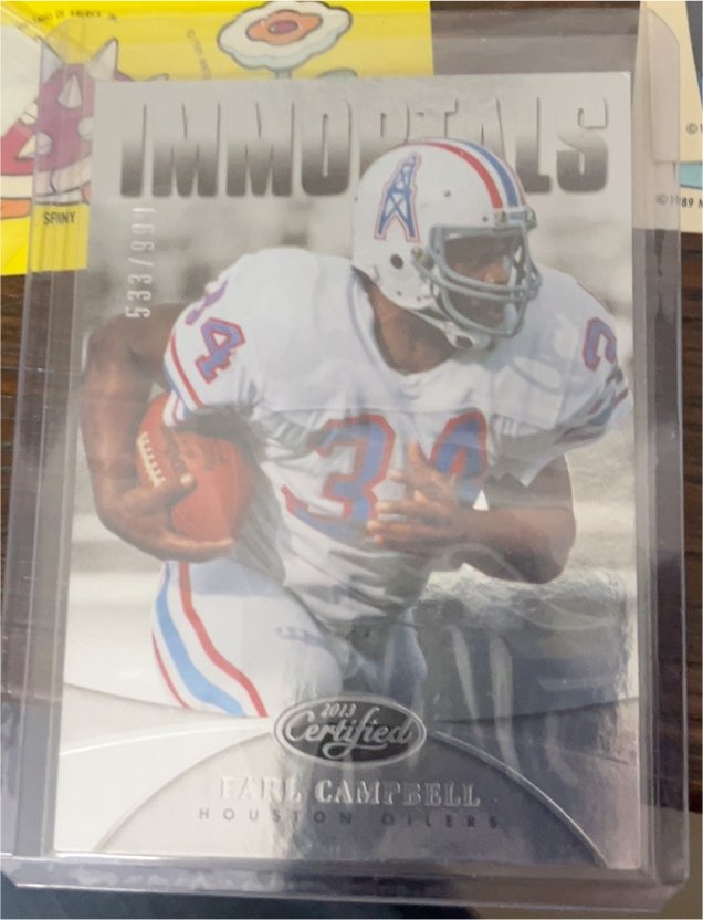 2013 Panini Certified Immortals #IMM Earl Campbell — front