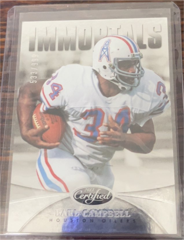 2013 Panini Certified Immortals Earl Campbell — front