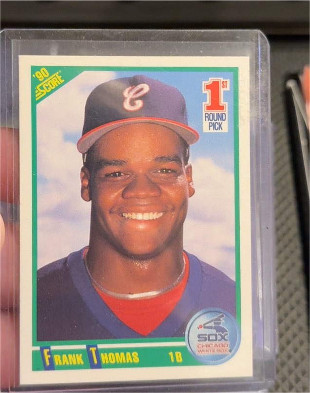 1990 Score #663 Frank Thomas Rookie Card — front