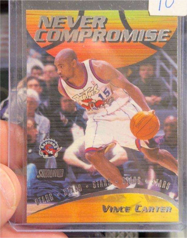 1999-00 Topps Stadium Club #NC13 Vince Carter Never Compromise — front