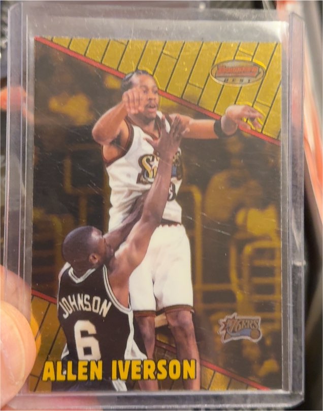 1999-00 Bowman's Best #75 Allen Iverson — front