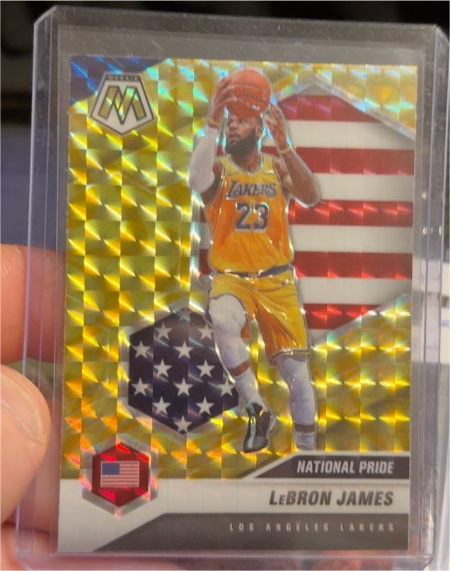 2020-21 Panini Mosaic #247 LeBron James National Pride — front
