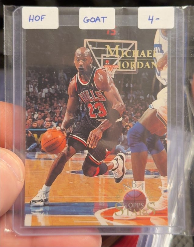 1996 Topps Stars #124 Michael Jordan — front