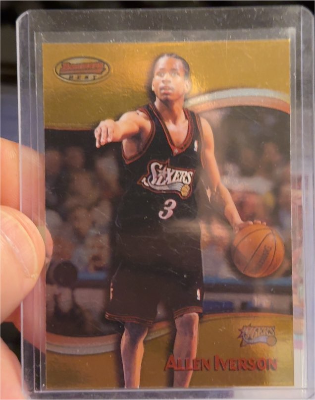 1998-99 Bowman's Best #10 Allen Iverson — front