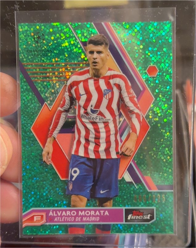 2022-23 Topps Finest UEFA Champions League #130 Álvaro Morata — front