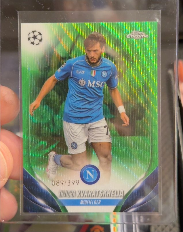 2023-24 Topps Chrome UEFA Club Competitions #199 Khvicha Kvaratskhelia — front