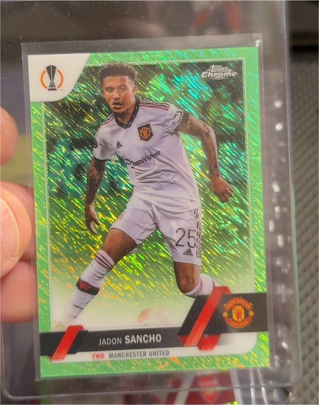 2022-23 Topps Chrome UEFA Club Competitions #186 Jadon Sancho — front