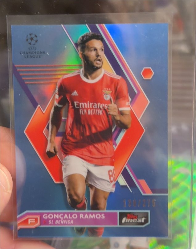 2022-23 Topps Finest UEFA Club Competitions #34 Gonçalo Ramos — front