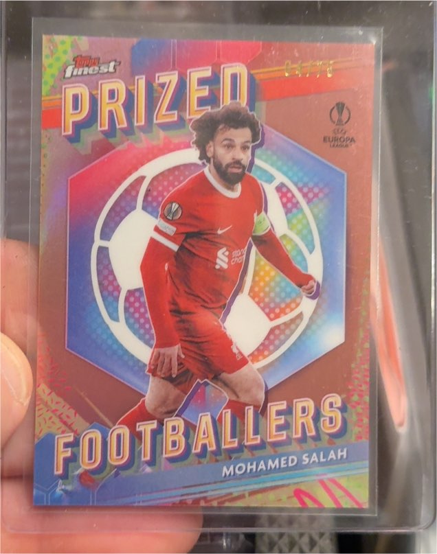 2023-24 Topps Finest UEFA Club Competitions #PF-11 Mohamed Salah Prized Footballers — front