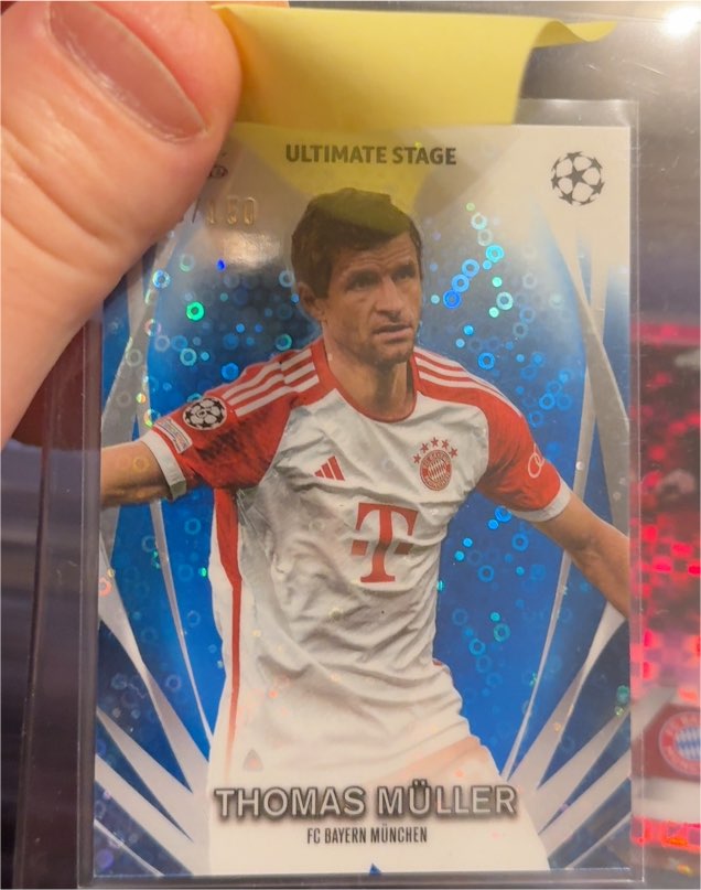 2023-24 Topps UEFA Club Competitions Ultimate Stage #USC-20 Thomas Müller — front