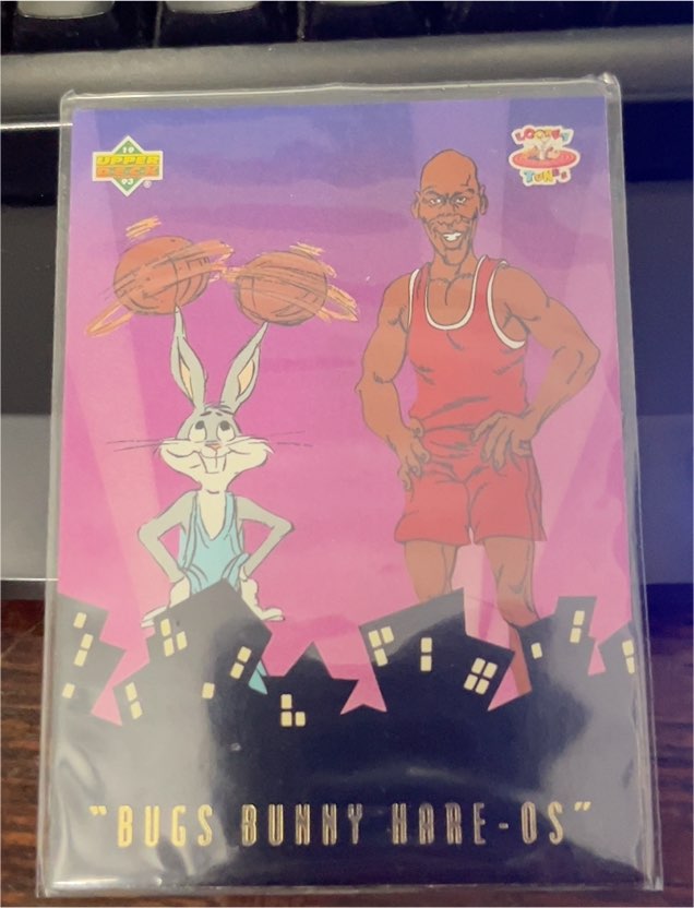 1993 Upper Deck Adventures in Toon World #BBH3 Michael Jordan Bugs Bunny Hare-Os — front