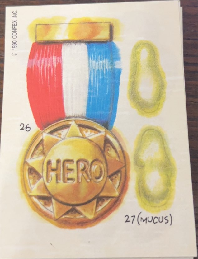 1990 Confex Inc. #26 Hero Medal — front