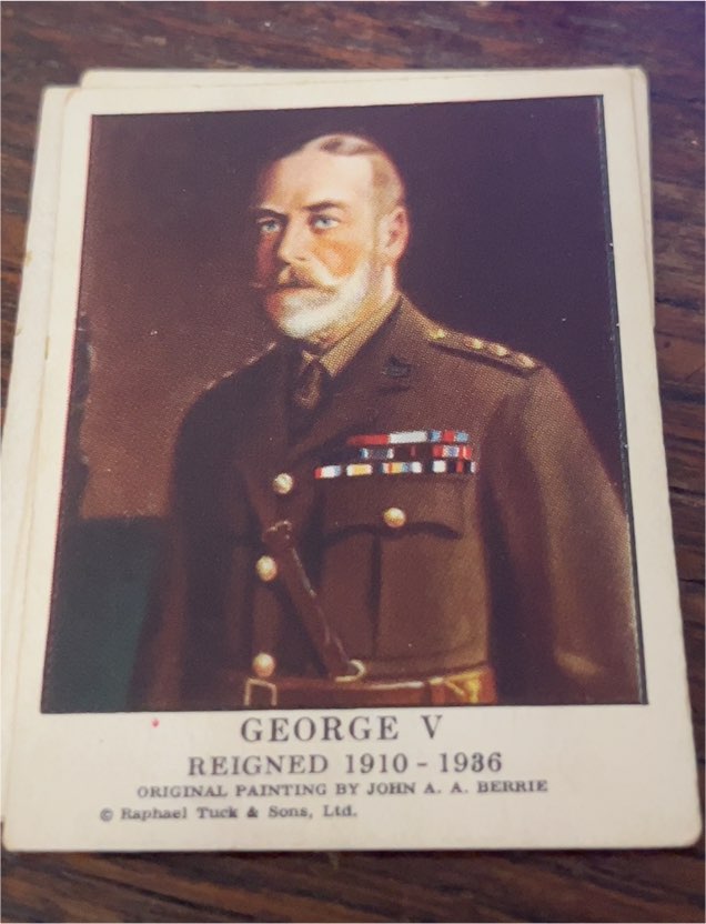1936 Tareyton British Sovereigns T47 George V — front