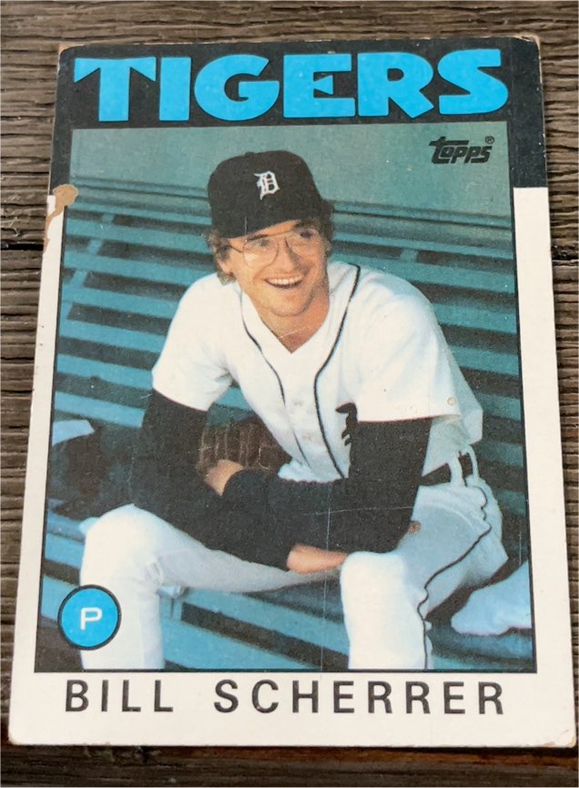 1986 Topps #217 Bill Scherrer — front