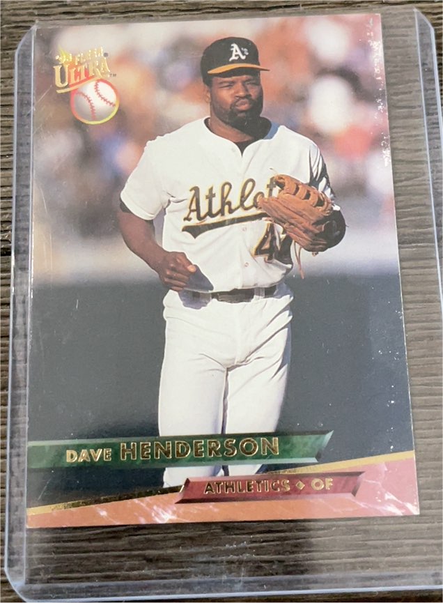 1993 Fleer Ultra Dave Henderson — front