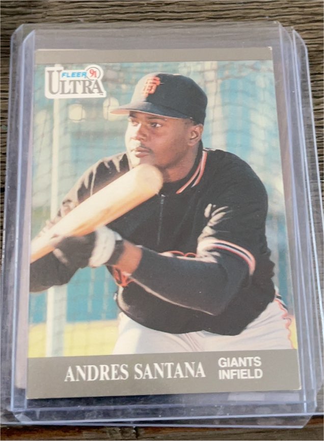 1991 Fleer Ultra #328 Andres Santana — front