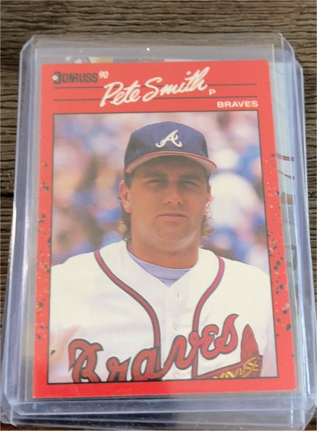 1990 Donruss #499 Pete Smith — front