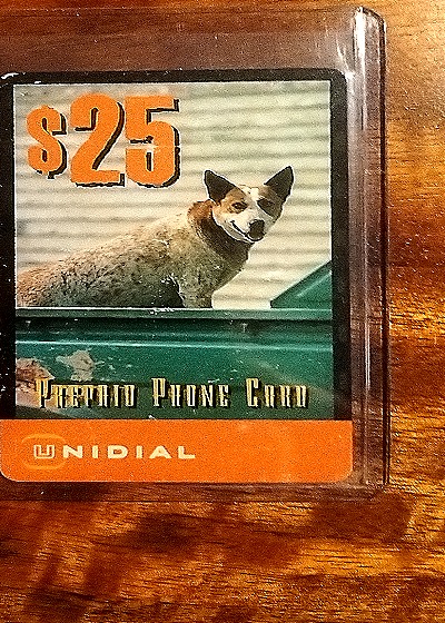 Unidial $25 Prepaid Phone Card — front