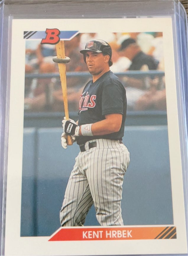 1992 Bowman #445 Kent Hrbek — front