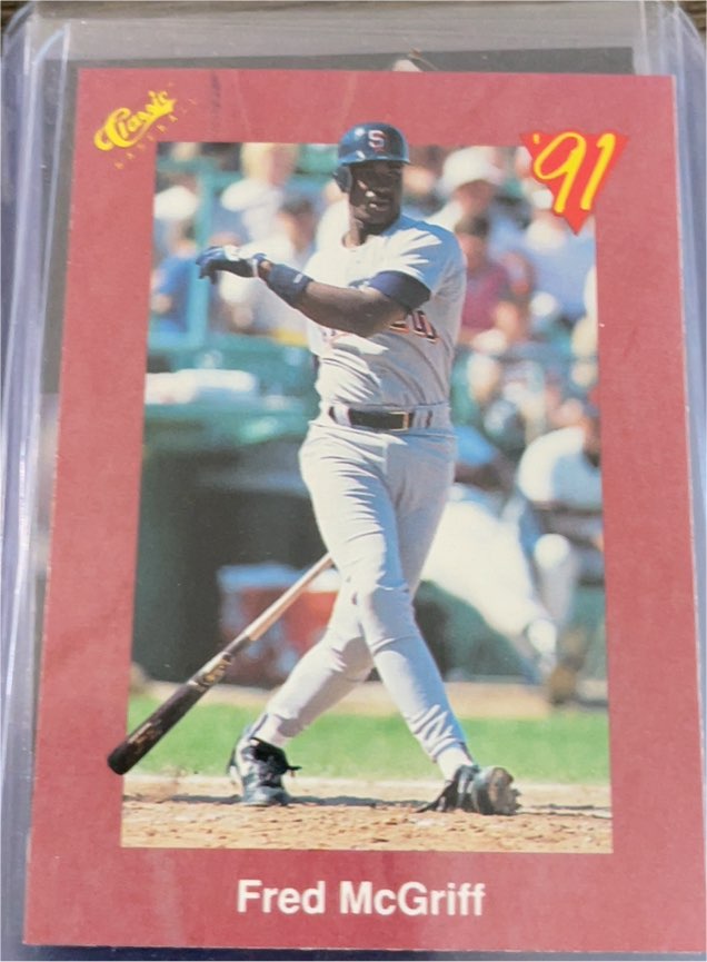 1991 Classic II #T46 Fred McGriff — front
