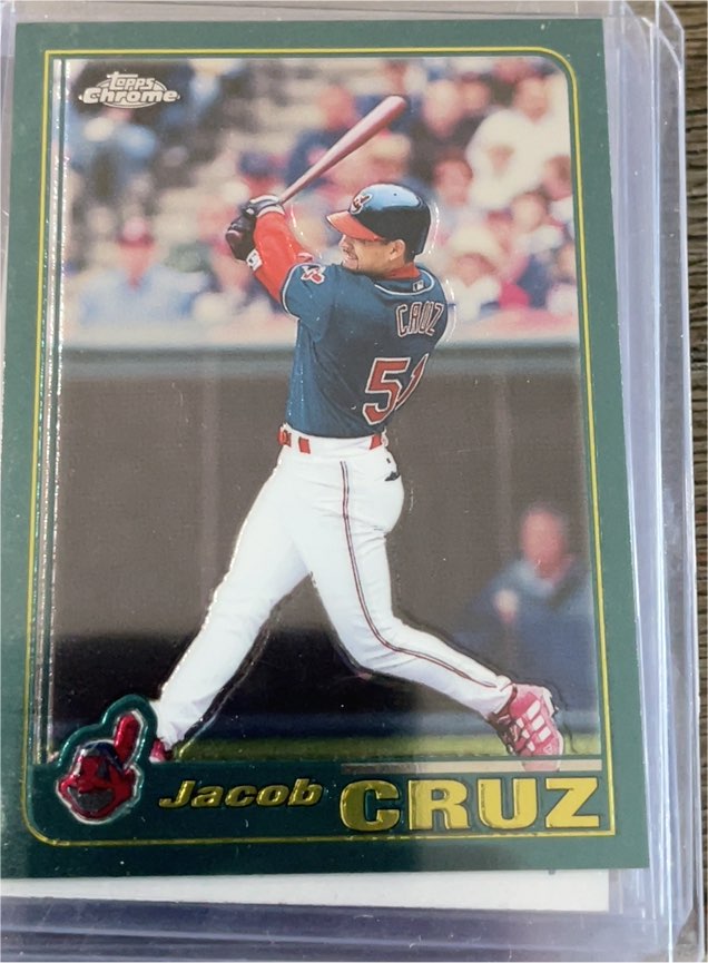1997 Topps Chrome #98 Jacob Cruz — front