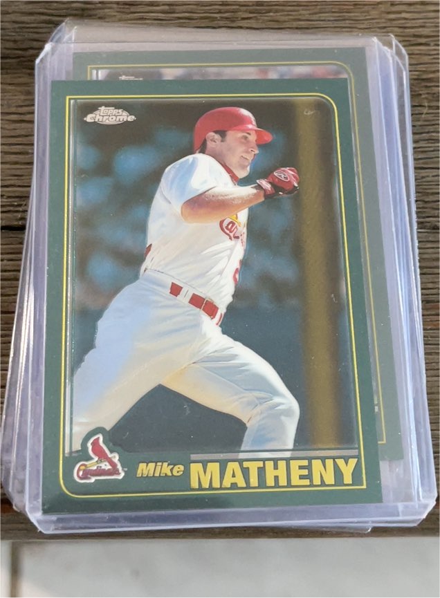 1993 Topps Chrome #100 Mike Matheny — front
