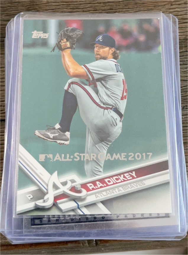 2017 Topps #409 R.A. Dickey Atlanta Braves — front