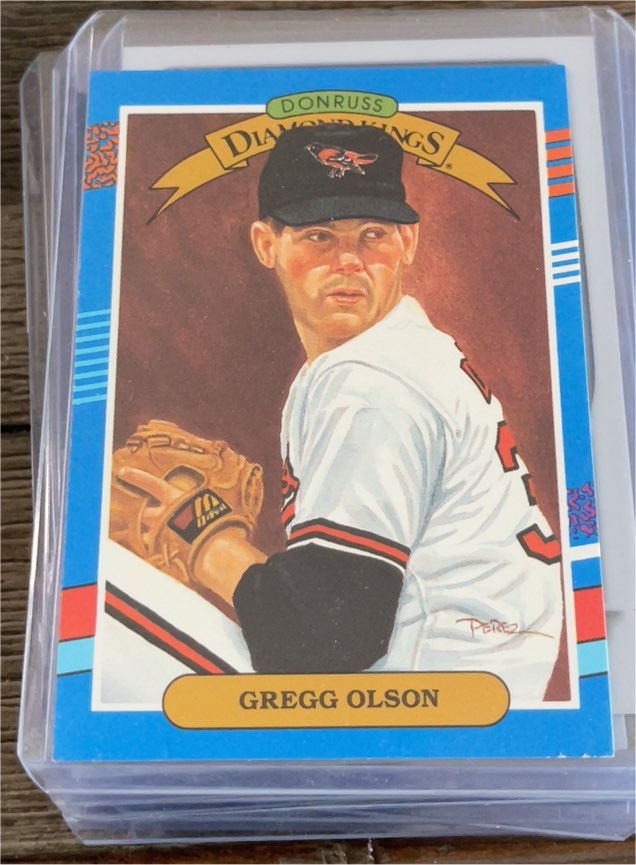 1991 Donruss Diamond Kings #23 Gregg Olson — front