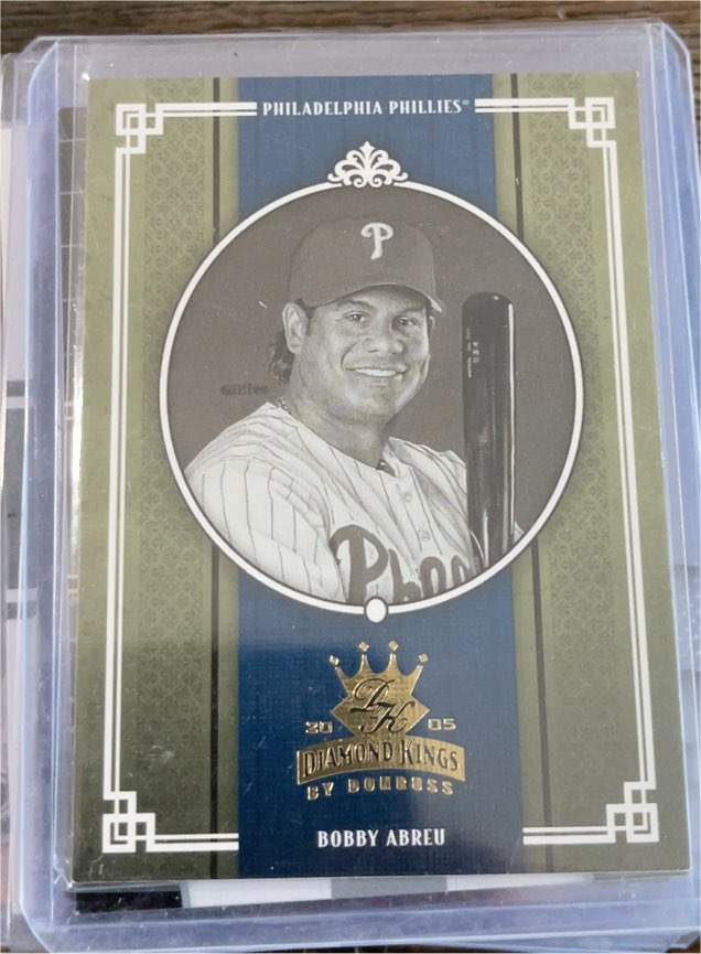 2005 Donruss Diamond Kings Black and White #172 Bobby Abreu — front