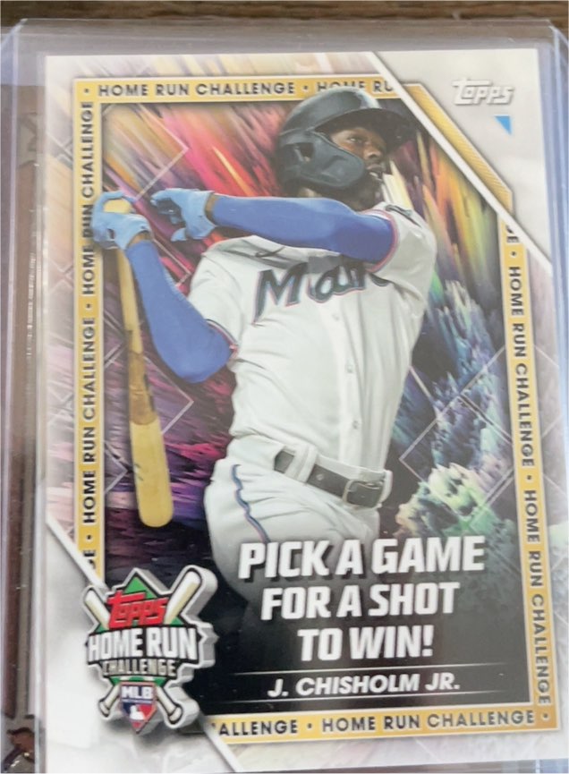 2023 Topps #HRC-12 Jazz Chisholm Jr. Home Run Challenge — front