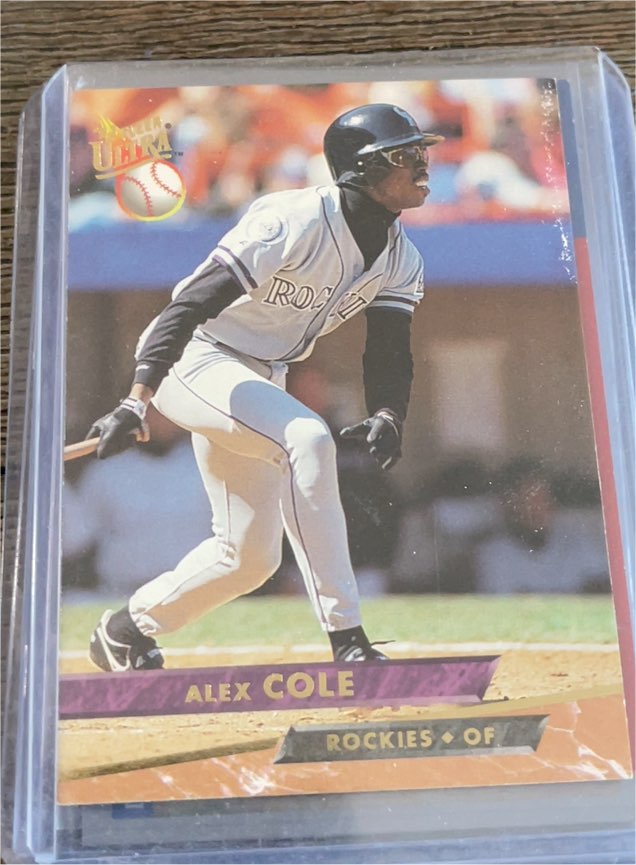 1993 Ultra #346 Alex Cole — front
