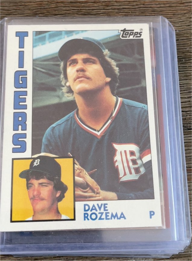 1984 Topps #457 Dave Rozema — front